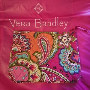 NWOT Vera Bradley Small Cosmetic Case "Pink Swirls"